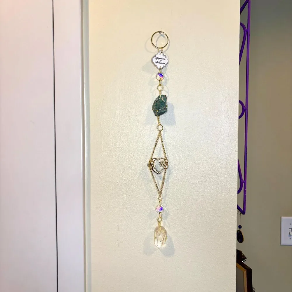 Delaware Chrysocolla & Quartz Wall Hanging, Gemstones of Delaware Collection